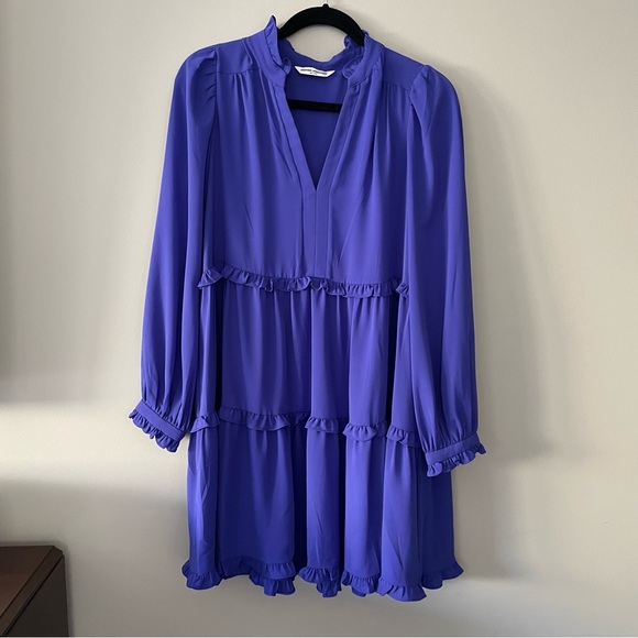 Amanda Uprichard Hestia Dress in Nu Blue, Size Medium - Picture 4 of 7